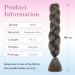 Shop Tess Braids Extensions 60 cm - Jumbo KanCalon Gray Hair Braids for Box Braids - 100g Bundle - Buy Online on GoSupps.com