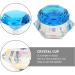 Minkissy Nail Art Dappen Dish Diamond Shape Nail Crystal Bowl with Lid for Nail Acrylic Liquid Powder (Lake Blue) - Buy Online on GoSupps.com