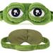 Cute Frog 3D Cartoon Unisex Sleep Eye Mask | Soft Blindfold for Sleeping, Travel, Office | Relaxation Mask in D-Green (9.45 x 3.35 inches) - Buy Online on GoSupps.com