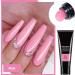Nail Extension Gel 15ml Poly False Nail Nude Pink Builder for Beginners - Crystal Polygel for French Manicure Women (#04 Nude Pink) - Buy Online on GoSupps.com