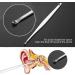 6-Piece Stainless Steel Double Head Spiral Ear Wax Removal Tool Set - Adult Ear Pick Health Care Kit - Brown - Buy Online on GoSupps.com