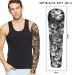 SOOVSY Extra Size Full Arm Temporary Tattoo: Skull Wolf Angel Floral Butterfly Half Arm Shoulder Design for Men & Women - Color-02 - Buy Online on GoSupps.com