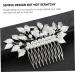 Didiseaon Hair Accessories Wide Teeth Combs Bridal Hair Comb Floral Hair Comb Girls Hair Clips Simple Side Comb Wire Hair Combs Hairdressing Side Comb Delicate Bride Zinc Alloy - Buy Online on GoSupps.com