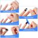 48 Matte Coffin False Nails Set with Glue, Files & Wooden Stick - Black | Women's DIY Nail Art Kit - Buy Online on GoSupps.com