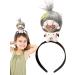 Plush Doll Hairhoops - Cartoon Plush Hairband Doll Headband | Kids Hair Ties Makeup Fashion Accessory for Girls Children Libra - Buy Online on GoSupps.com