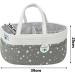Lemonfilter Baby Diaper Caddy Organizer  Nursery Storage Bin Changing Table Organizer Basket with Muslin Burp Cloth (Star) - Buy Online on GoSupps.com