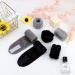 ACO-UINT 6pc Spa Headbands & Wrist Washband Set - Gray & Black | Face Towel Wristbands, Makeup Headbands, Skincare Cloths - Absorbent Sweatband for Women - Buy Online on GoSupps.com
