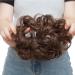 Maroon Thick Hair Donut Scrunchie Updo Bun Extension - Wavy Curly Messy Hair Chignon Ponytail Ribbon - Buy Online on GoSupps.com
