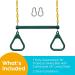 Jungle Gym Kingdom Swing Set - Backyard Monkey Bars & Accessories - 18 Trapeze Swing Bar, 48 Heavy Duty Chain - Outdoor Play Equipment (Green) - Buy Online on GoSupps.com