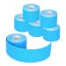 Kinesiology Tape - 6 Rolls Set Lychee Elastic Therapeutic Sports Tape for Shoulder Knee Elbow Pain Relief Latex Free Water Resistant Breathable 2" x 16.4 feet Per Roll (Light Blue)