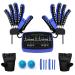 Upgraded Rehabilitation Robot Gloves Two Hands Can Exercise At The Same Time for Arthritis Stroke Hemiplegia Cerebral Palsy Hand Paralysis Patients Physiotherapy Device(Size:M Color:blue) Medium blue