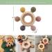 Organic Wooden & Silicone Baby Teething Toy Rings - Khaki (3+ Months) - Buy Online on GoSupps.com