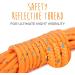 Mighty Paw Check Cord 9m/30ft Dog Training Lead | Weather Resistant Climbers Rope with Reflective Stitching - Orange | Ideal for Training, Swimming, Hunting & Camping - Buy Online on GoSupps.com
