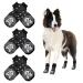 Mfsdai 3 Pairs Anti-Slip Socks for Dogs Dog Socks with Adjustable Velcro Fasteners Non-Slip Dog Socks for Hardwood Floors Paws Slip Paw Protectors for Small Medium and Large Dogs