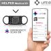 LIFE ID Helper Medical ID | Editable Silicone Tag | 3 x 0.5 inches | Fits Any Watch Band | Black Stainless Face - Buy Online on GoSupps.com