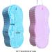 2pcs Super Soft Exfoliating Bath Sponge Set | Body Scrubber for Dead Skin Removal | Suitable for Adults, Children, and Pregnant Women | Reusable | Blue + Pink - Buy Online on GoSupps.com