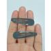 6 PCS Grey Metal Snap Hair Clips - 5CM Long | Hair Grip Pins - Buy Online on GoSupps.com