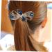 FRCOLOR Metal headgear ponytail hair accessories fashionable and versatile Miss bow tie rhinestones French french hair pin hair pins bow clips for hair Holder dense alloy - Buy Online on GoSupps.com
