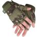 Fioretto Fingerless Tactical Gloves - Airsoft, Cycling, Shooting & Hunting Gloves - Black+Green Camo (2 Pairs) - Medium - Buy Online on GoSupps.com