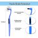Tooth Stain Remover & Teeth Whitening Set - 4pcs Plaque Cleaning Kit (Blue & White) | International Shipping - Buy Online on GoSupps.com