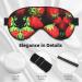 Strawberry Pattern Unisex Sleep Mask | Double-Sided Eye Mask for Sound Sleep & Skin Care - International Shipping - Buy Online on GoSupps.com