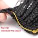 Hayalisha 8 Pack Boho Box Braids with Curly Ends 12 Inch - Crochet Hair for Black Women (1B#) - Pack of 8 - Buy Online on GoSupps.com