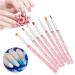 7pcs Nail Art Brush Set - Acrylic UV Gel Painting & Dotting Pens | Home Manicure Tools (Red) - International Shipping Available - Buy Online on GoSupps.com