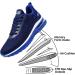 Autper Mens Air Athletic Running Tennis Shoes Lightweight - Navy (Size: 9.5) | Sport Gym Sneakers - Buy Online on GoSupps.com