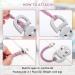 4PC Baby Pacifier Chain Clip Set - Cotton Pacifier Straps for Boys & Girls Perfect for Bibs Strollers & Car Seats - Pink - Buy Online on GoSupps.com