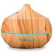 Aroma diffuser essential oils diffuse ultrasound: 400ml fragrance diffuse aromatherapy fuzling fragrant wood air humidifier with colors light & timer for bedroom apartment office - yellow