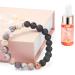 Anxiety Bracelet for Women- Lava Rock and Jasper Crystal Bracelet Diffuser with Good Sleep Oil - Aromatherapy Crystals Anti Anxiety Relief - Wellness Bracelet Gifts for Women - Gift Box Zebra Jasper Lava With Inner Peace 19cm (Medium)