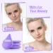 Start Makers 4PCs Velvet Triangle Powder Puffs - Soft & Reusable Makeup Sponge Puffs for Powder Foundation (Purple) - Buy Online on GoSupps.com