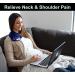 Neck and Shoulder Microwave Heating Pad - Hot & Cold Therapy Wrap for Pain Relief - Weighted Bean Bag Pad with Flaxseed Buckwheat Fill - Buy Online on GoSupps.com