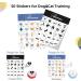 Shop Mmggaish 8 Colorful Dog Buttons for Communication | Complete Pet Training Set with 50 Stickers & Fixing Pads | International Shipping Available - Buy Online on GoSupps.com