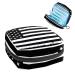 GIAPB Period Bag Sanitary Napkin Storage Bag Period Pouch Travel Makeup Bag Black American Flag Color1754