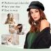 Lansigreen Newsboy Cap with Short Curly Wavy Bob Wig | 14 Synthetic Hairpiece | Women's Beret Hat | Natural Black - Buy Online on GoSupps.com