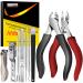 Professional Toenail Nail Clippers Super Sharp Nail Clippers for Thick & Ingrown Strong Toenails Stainless Steel Pedicure Foot Care Nail Clippers Set of 9 Nail Scissors with Nail File