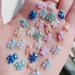 FEIlei 5PCS Cute Bear Nail Rhinestones Resin Bear Nail Gems Gummy Bear Nail Charms - Buy Online on GoSupps.com