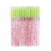 Disposable Eyelash Brush Mascara Spiral Wands Eyelash Curler Comb Eyebrow Applicator Green 50pcs