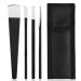 4pcs Pedicure Knife Set  Segbeauty Ingrown Toenail Knife  Correction Nippers Clipper Remover with Carry Bag  High Manganese Steel Nail Care Foot Repair Cutter for Calluses  Beauty Salon Home Use 4pcs set-Wide Blade
