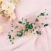 Hicollie Bridal Hair Comb Wedding Hair Clips Womens Hair Accessories Green Hair Accessories Green Crystal Hair Vine Comb Wedding Hair Accessory for Bride Bridesmaid Girls - Buy Online on GoSupps.com