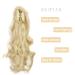 Buy 45cm Gairyan Claw-on Ponytail Extensions - Bleached Blonde Curly/Wavy Clip-In Hair Extensions for Women - Buy Online on GoSupps.com