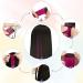 12 Colored Hair Extensions - 21 Inch Clip-In Highlights for Kids & Women - Light Pink Smooth Strands | Barsdar - Buy Online on GoSupps.com