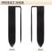 Sofeiyan Long Black Ponytail Hair Extension - 70cm Clip-In Smooth Synthetic Hair - Realistic Wrap Around Ponytail for Women - Buy Online on GoSupps.com