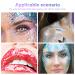 Uraqt Body Glitter Gel - Chunky Glitter for Face Hair & Lips | Festival Makeup & Cosmetics (D-White) - Buy Online on GoSupps.com