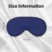 Navy Blue Print Sleep Masks - Comfortable & Super Soft Eye Mask with Adjustable Strap | Lightweight Travel & Home Use - Buy Online on GoSupps.com