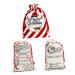 Healvian 3 Pcs Christmas Bag Burlap Bags Burlap Xmas Bags Storage Bags Wrapping Paper Large