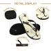 Mnsruu French Dachshund Flip Flops - Stylish & Comfortable for Home Hotel Spa & Travel | Size L - Buy Online on GoSupps.com