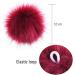 SIQUK 30 Pieces Faux Fur Pom Pom Set - Fluffy Fox Fur Pom Poms for Hats, Scarves, and Bags - 15 Bright Colors - 2 Pcs Per Color - Buy Online on GoSupps.com