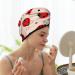 Microfiber Hair Drying Cap - Red Ladybug Towel Wrap for Quick Drying Thick Curly & Long Hair | Soft Absorbent Hair Towel with Button - Buy Online on GoSupps.com